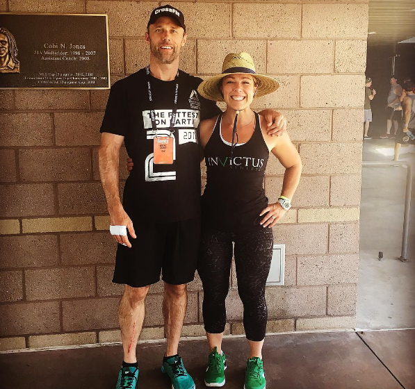 Brent Maier and Nichole DeHart at the 2016 CrossFit Games