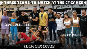 The 3 Invictus teams headed to the 2023 CrossFit Games pose after their Semifinals victories.