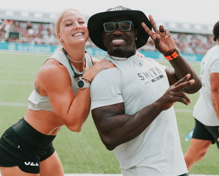 Chandler and Jessi Smith at the 2023 CrossFit Games 
